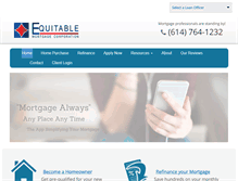 Tablet Screenshot of equitablemortgage.com